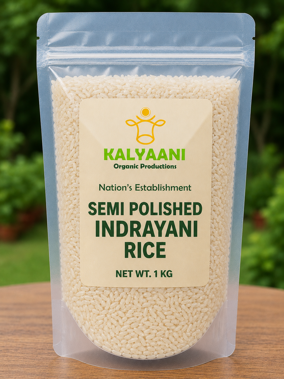 Kalyaani Semi Polished Indrayani Rice 1Kg