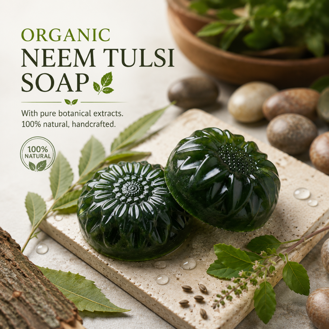 Organic Neem Tulsi Soap (pack of 6)